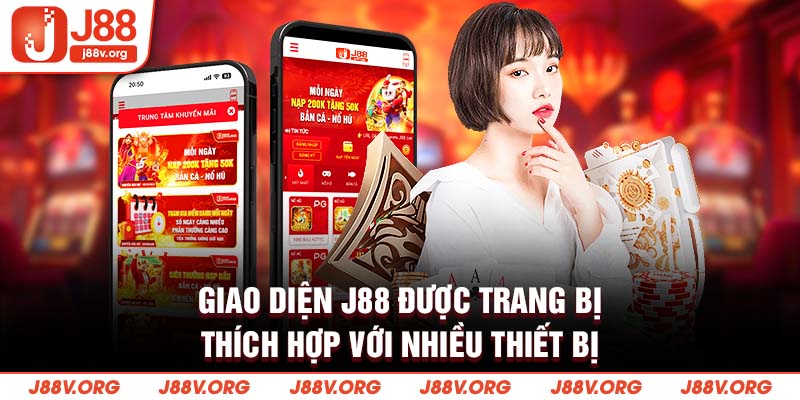 Giao diện J88 được trang bị thích hợp với nhiều thiết bị